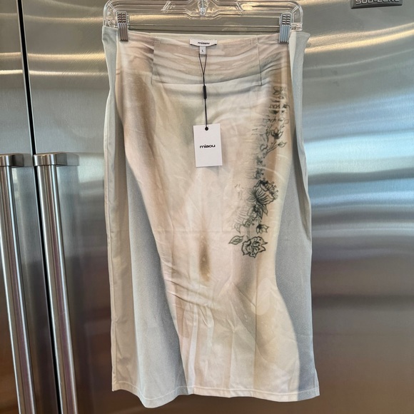 Miaou Skirts Nwt Miaou Heavenly Bodies Moni Midi Skirt Statuesque